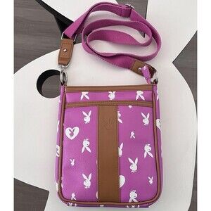 Playboy Y2K Pink Monogram Bunny Crossbody W Adjustable Strap Rare 2000s